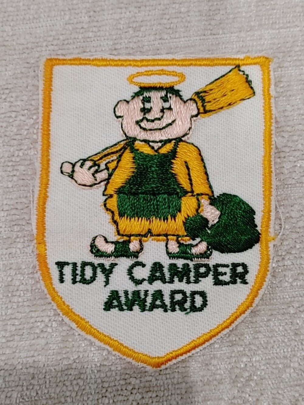 Vintage Tidy Camper Award Vintage Travel Souvenir Patch